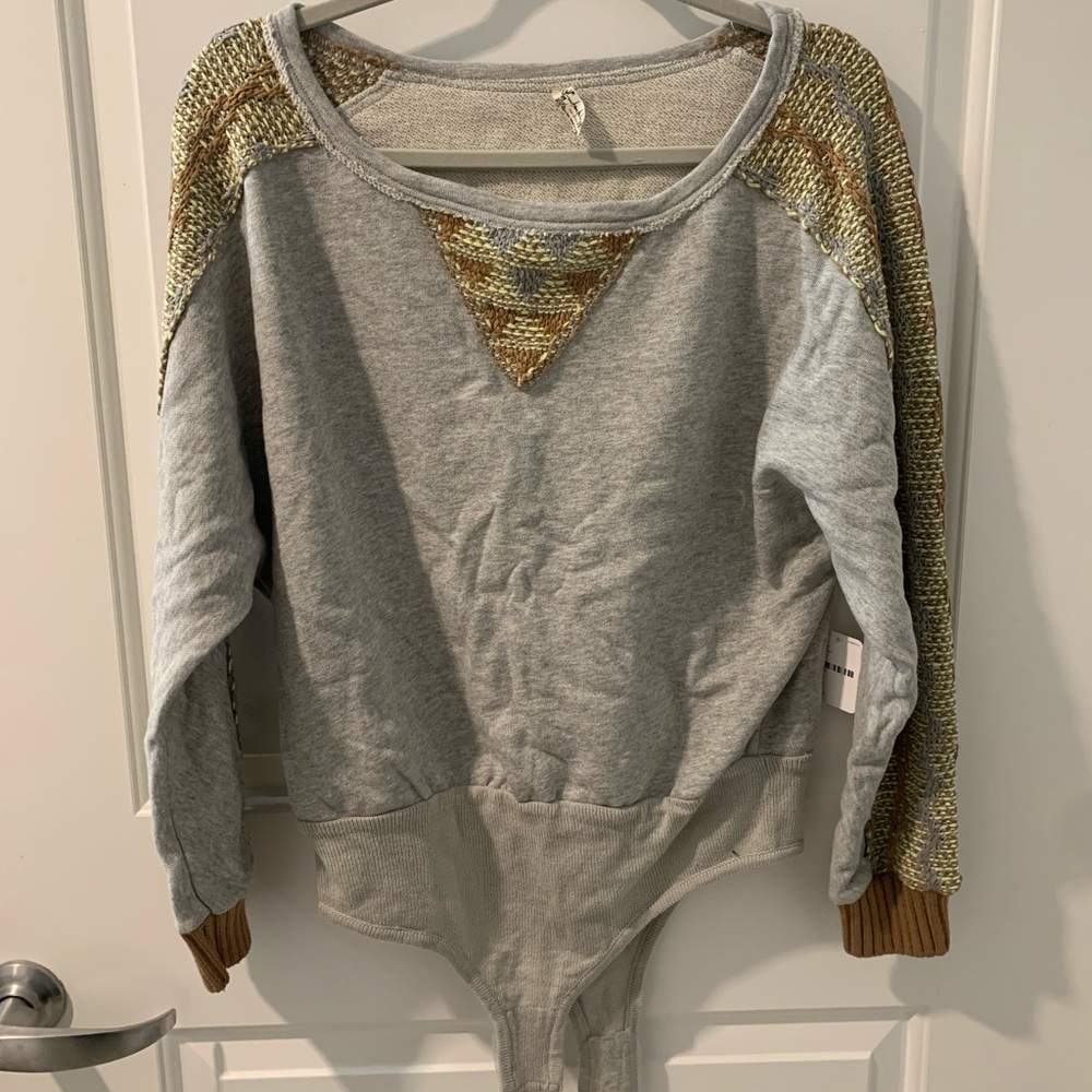 NWT Free People Sweater Bodysuit
